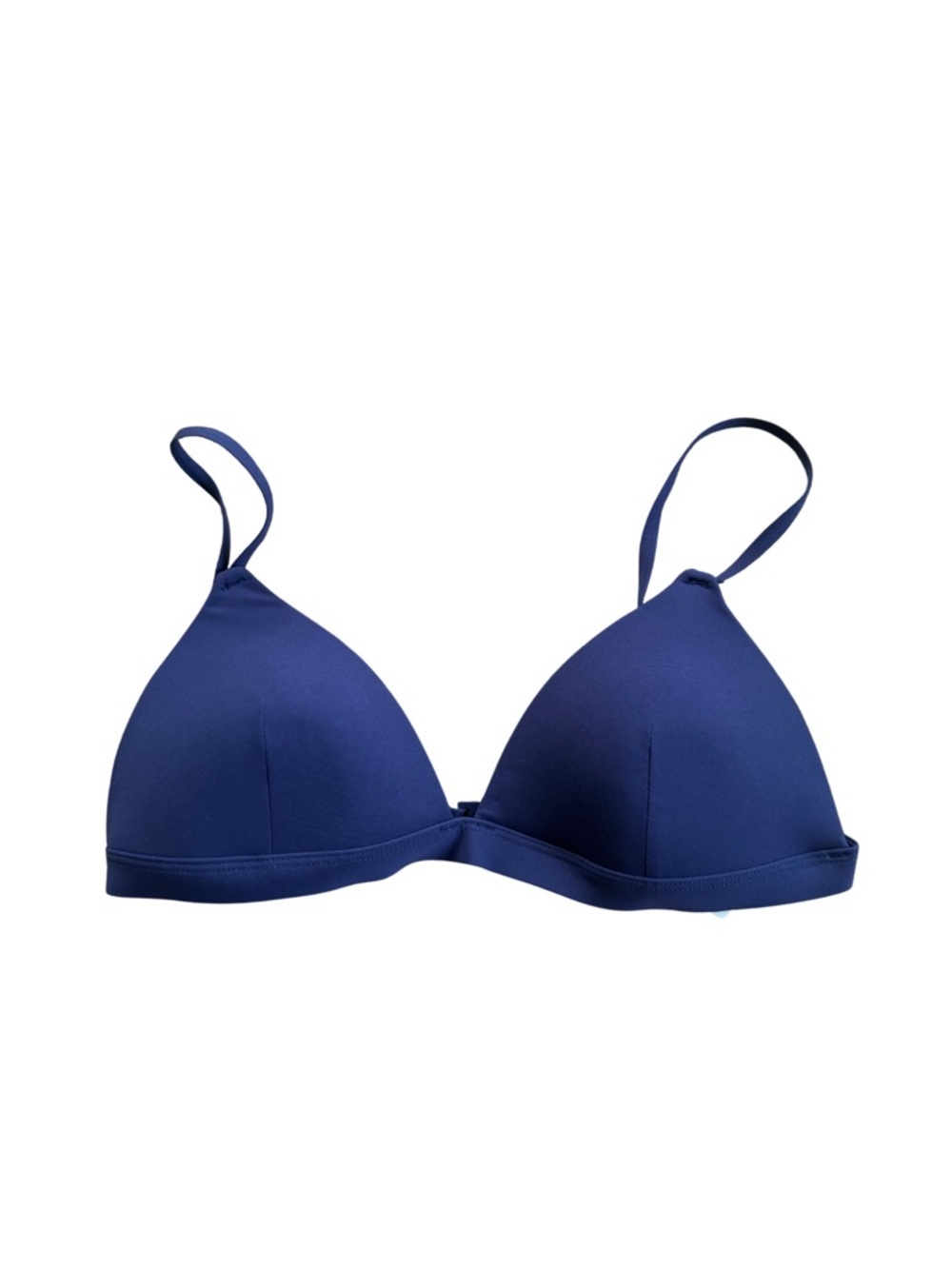 Zimmermann Bikini Top Size 1AB Navy/  Purple Structured Triangle Designer Swim